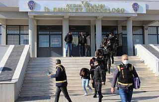 Fuhuş operasyonunda gözaltına alınan 14 şüpheli,...