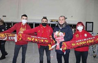 Galatasaray’a Sivas’ta coşkulu karşılama