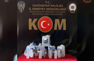 Gaziantep’te sahte alkol operasyonu: 2 gözaltı