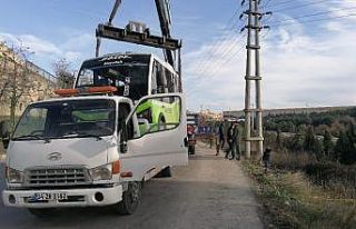 Gebze’de midibüs devrildi: 7 yaralı
