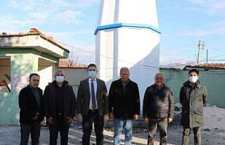 Gelenbe’de caminin minaresi yenilendi