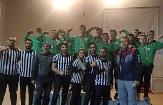 Gençlerden bilek güreşinde 7 il birinciliği