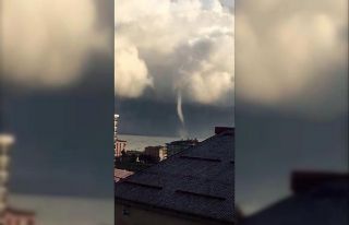 Giresun’da denizde hortum çıktı