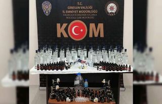 Giresun’da kaçak içki operasyonunda 3 kişi yakalandı