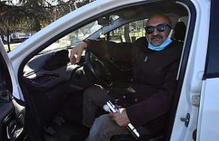 Görme engelliler araç kullanmanın heyecanını...