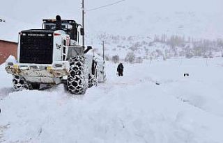 Hakkari İl Özel İdaresi; karla mücadele çalışması...
