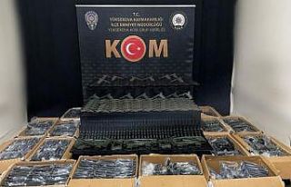 Hakkari’de 2 bin 245 adet tabanca gövdesi ele geçirildi