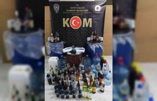 Hatay’da kaçak içki operasyonu