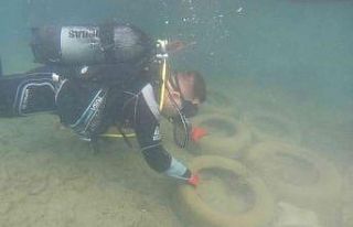 Hatay’da sahil güvenlik dalgıçlarından deniz...