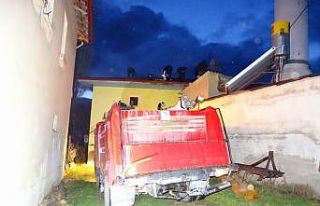 Hisarcık’ta köy camisinde korkutan yangın