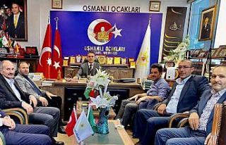 Horasanlı muhtarlardan Osmanlı Ocakları’na ziyaret