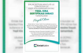 İlk Eser Sözleşmesine Dayalı Yeşil Kira Sertifikası...