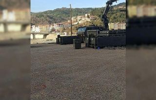 İlk kez Ayancık’ta kullanılan askeri köprü...