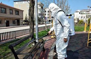 İlkadım’da virüsle mücadelede 2,3 ton dezenfektan,...