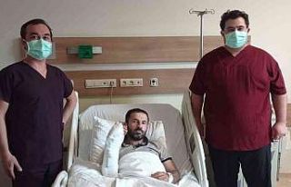 İşçinin kopan eli Şanlıurfa’da yerine dikildi
