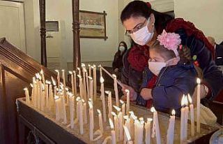 İskenderun Ortodoks kilisesinde Noel ayini