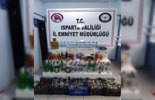Isparta’da kaçak içki operasyonu: 3 gözaltı