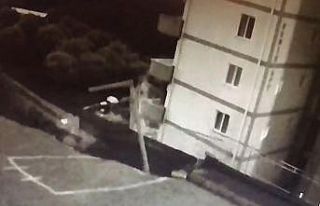 İzmir’de istinat duvarı apartmanın üzerine böyle...