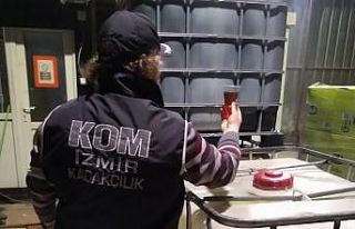 İzmir’de kaçak akaryakıt deposuna baskın: Binlerce...