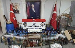 İzmir’de sahte kaçak içki satıcılarına operasyon