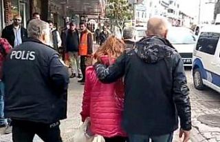 İzmir’den Edremit’te gelen kadın, polisin takibi...