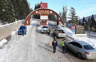 Jandarma ekipleri, yılbaşı tatili öncesi Ilgaz...