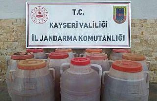 Jandarmadan kaçak alkol operasyonu