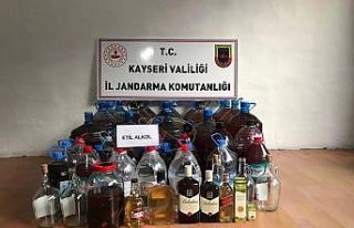 Jandarmadan kaçak içki operasyonu: 1 gözaltı