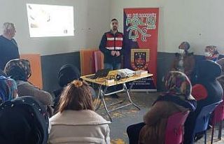 Jandarmadan kadınlara narkotik eğitimi