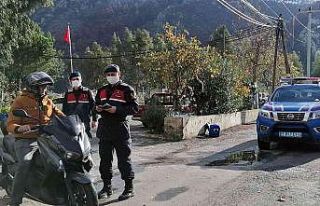 Jandarmadan kask denetimi