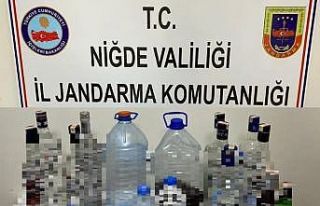 Jandarmadan sahte içki operasyonu