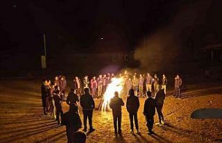 Kahramanmaraş’tan gelen gençler Erciyes’te kamp...