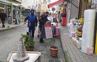 Kaldırım ve yol işgali yapanlar uyarıldı, ceza...