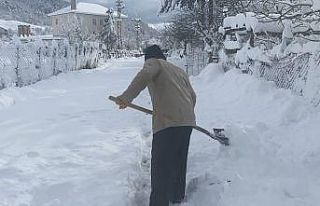 Kar kalınlığı 50 santime ulaştı