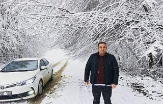 Kar yağışını duyan Bilecikliler Kapaklı köyüne...