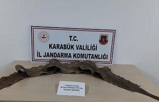 Karabük’te İbranice yazılı çeşitli figürlerin...