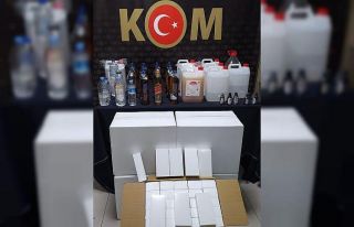 Karaman’da kaçak alkol operasyonu