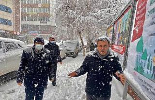 Karla mücadele ekipleri iş başında