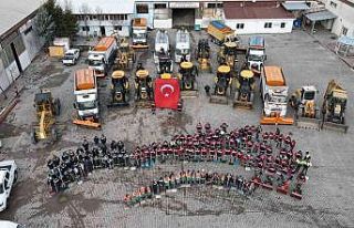 Karla mücadele için 350 kişi hazır