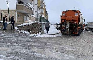 Kastamonu Belediyesi, kar yağışının ardından...