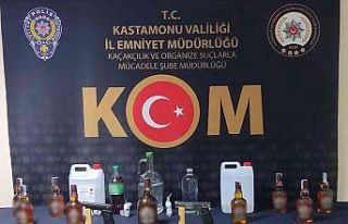 Kastamonu’da yılbaşı öncesi kaçak içki operasyonu