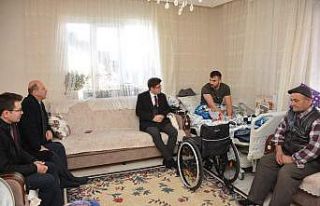 Kaymakam Düzgün’den gazilere anlamlı ziyaret