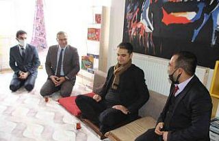 Kaymakam Güder kütüphane açılışı yaptı