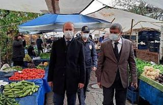 Kaymakam Maslak, pazarda vatandaşların sorunlarını...