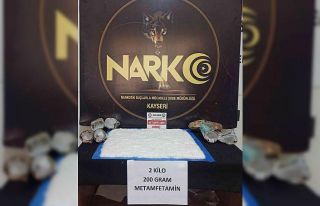 Kayseri’de 2 kilo 200 gram metamfetamin ele geçirildi