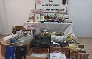 Kayseri’de ilaç yapımında kullanılan kurutulmuş...