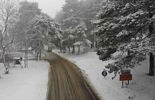 Kazdağları’nda kar şiddetini artırarak devam...