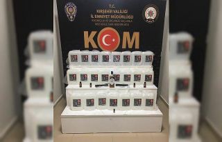 Kırşehir’de 125 litre etil alkol ele geçirildi