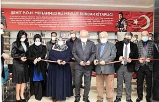 KMÜ’de şehit adına kitaplık açıldı