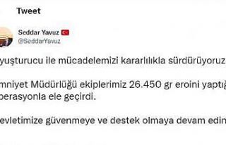 Kocaeli’de 26 kilo eroin ele geçirildi